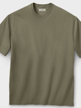 DULUTH MENS LONGTAIL RELAXED FIT T-SHIRT - SHORT SLEEVE - VINTAGE OLIVE 2XL  NWT